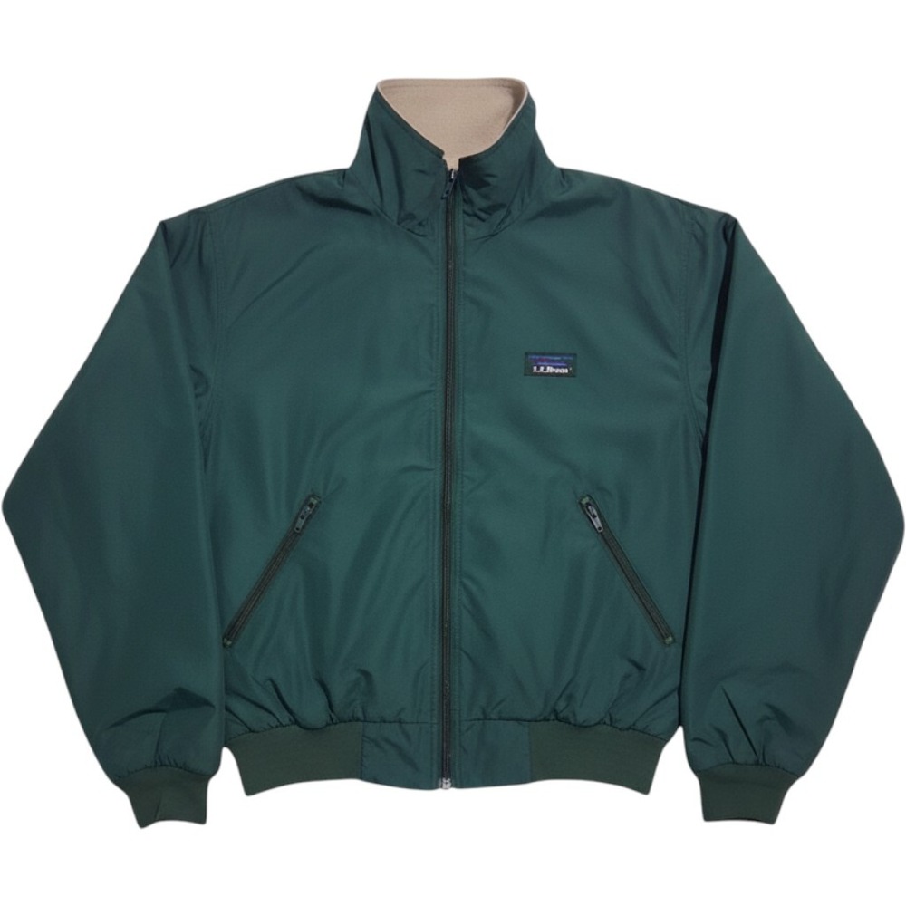 Y2k Vintage L.L. Bean Three Season Fleece Bomber Jacket Mens size XL Gorpcore